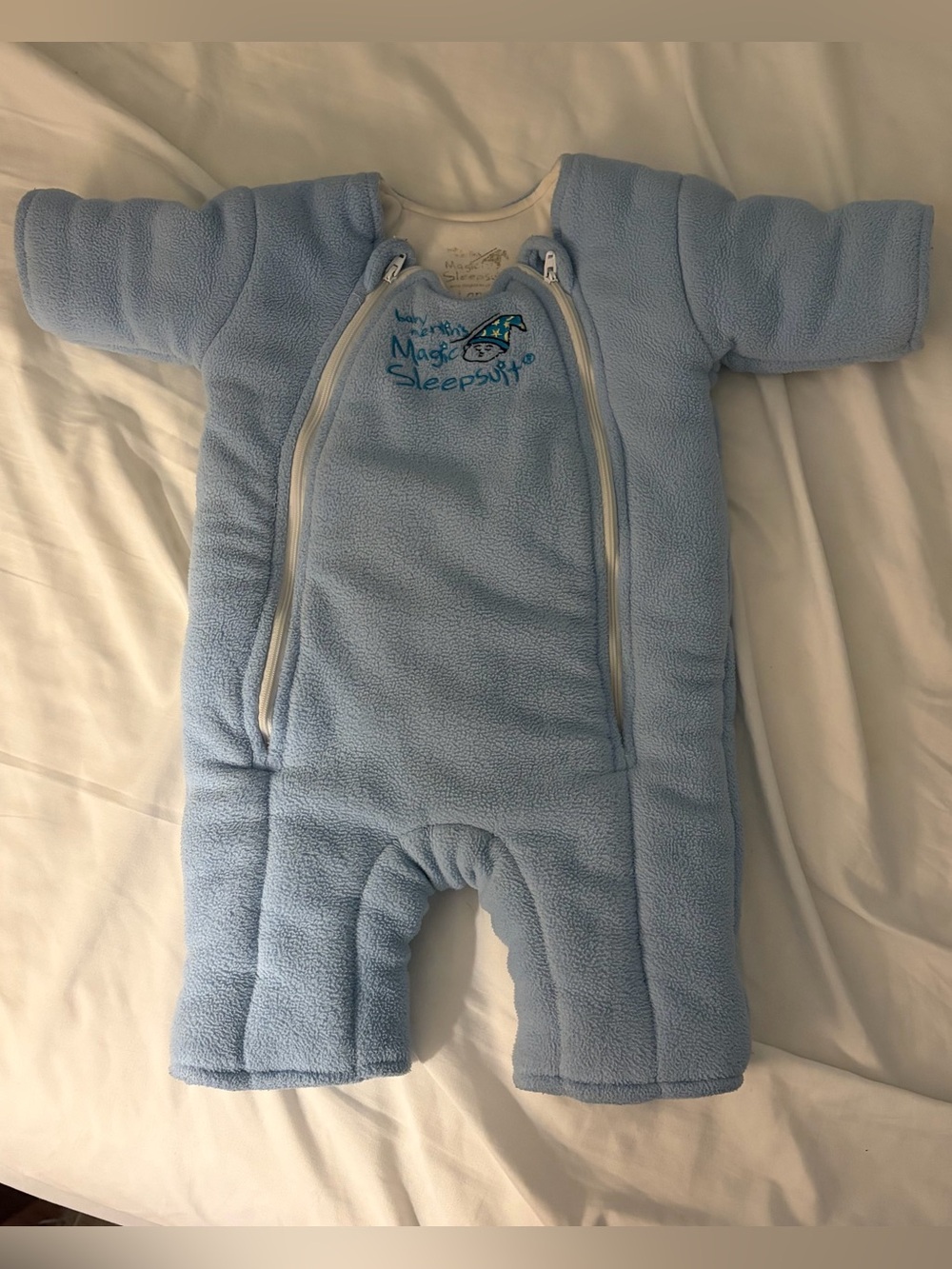 Baby Merlin’s Magic Sleepsuit Fleece Light Blue Large